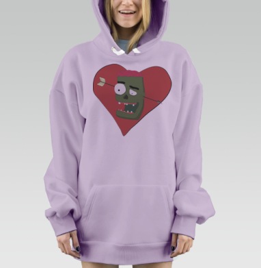 Зомбовалентинка, Hoodie Mjhigh Dig Mel, Fiolet, утепленная