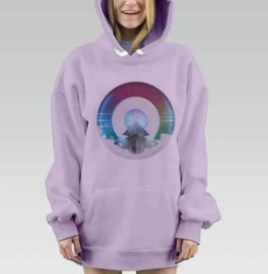 Звёздные врата, Hoodie Mjhigh Dig Mel, Fiolet, утепленная