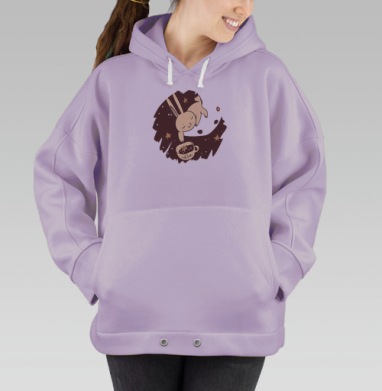 Звездный кофе, Hoodie Oversize Fiolet