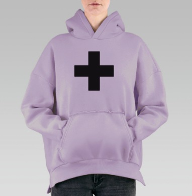4 перспективы, Hoodie Oversize Fiolet, утепленная