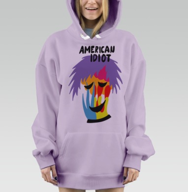Американский идиот, Hoodie Mjhigh Dig Mel, Fiolet, утепленная
