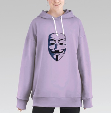 Anonymous / Анонимус, Hoodie Long Oversize Fiolet