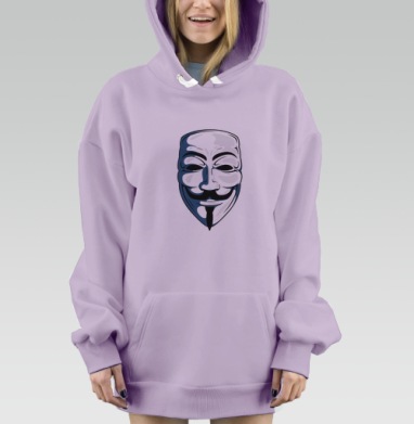 Anonymous / Анонимус, Hoodie Mjhigh Dig Mel, Fiolet, утепленная