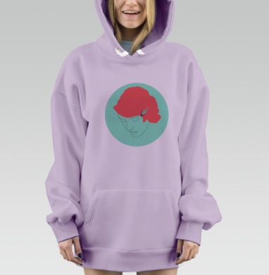 Ariel / Ариэль, Hoodie Mjhigh Dig Mel, Fiolet, утепленная