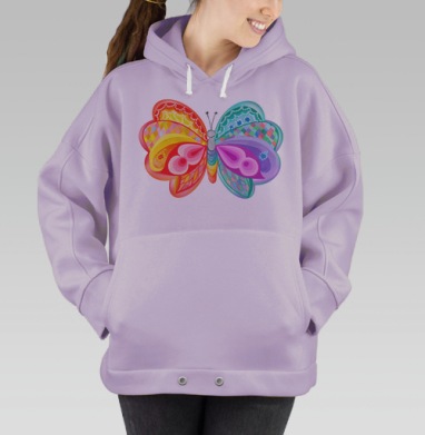 бабочка, Hoodie Oversize Fiolet