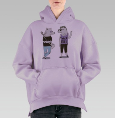 Банда, Hoodie Oversize Fiolet, утепленная