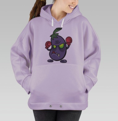 Боевой баклажан, Hoodie Oversize Fiolet