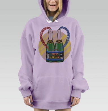 BOOM! (новогодний), Hoodie Mjhigh Dig Mel, Fiolet, утепленная