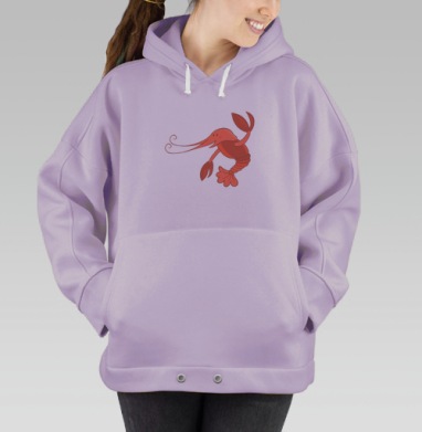 Cancer / Рак, Hoodie Oversize Fiolet