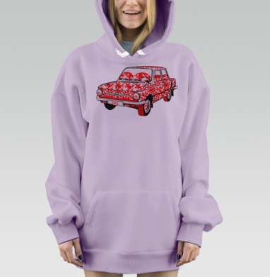 Це автомобiль (Запорожец), Hoodie Mjhigh Dig Mel, Fiolet, утепленная