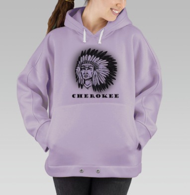 Cherokee / Чероки, Hoodie Oversize Fiolet