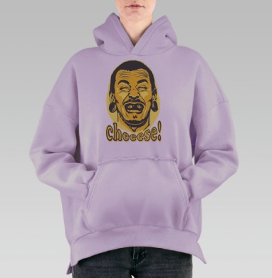 Чиииз, Hoodie Oversize Fiolet, утепленная