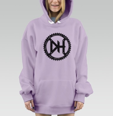 Даунхилл звезда, Hoodie Mjhigh Dig Mel, Fiolet, утепленная