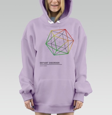 Defiant disorder / Дерзкий вызов, Hoodie Mjhigh Dig Mel, Fiolet, утепленная