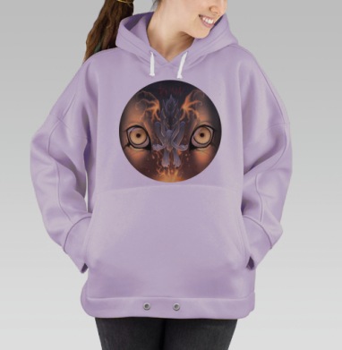 DemoN / Демон, Hoodie Oversize Fiolet