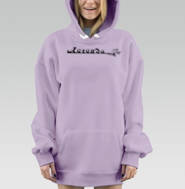 Дерзкий мотивирующий плакат YOLO с динамичной фигурой, Hoodie Mjhigh Dig Mel, Fiolet, утепленная