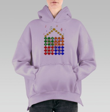 Дом будущего, Hoodie Oversize Fiolet, утепленная