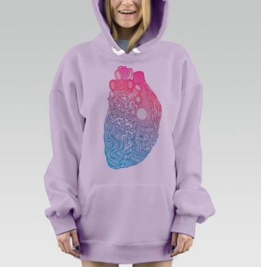 Дудлосердце, Hoodie Mjhigh Dig Mel, Fiolet, утепленная