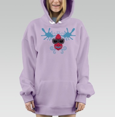 Elk / Лось, Hoodie Mjhigh Dig Mel, Fiolet, утепленная