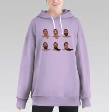 Эволюция бороды, Hoodie Long Oversize Fiolet