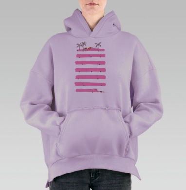 Foxcar / Лисомобиль, Hoodie Oversize Fiolet, утепленная