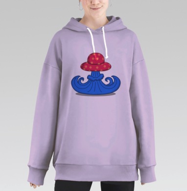 Грибок, Hoodie Long Oversize Fiolet