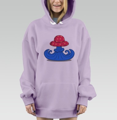 Грибок, Hoodie Mjhigh Dig Mel, Fiolet, утепленная