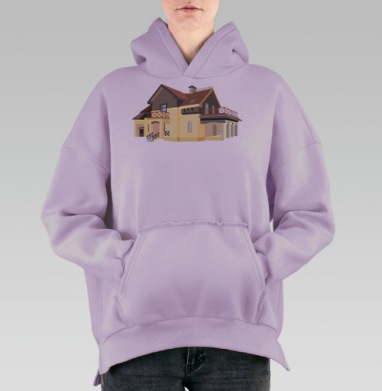 Home / Дом, Hoodie Oversize Fiolet, утепленная