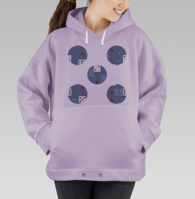 Игральные кости, Hoodie Oversize Fiolet