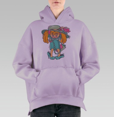 Игровой набор для переодевания «Взрослая леди», Hoodie Oversize Fiolet, утепленная
