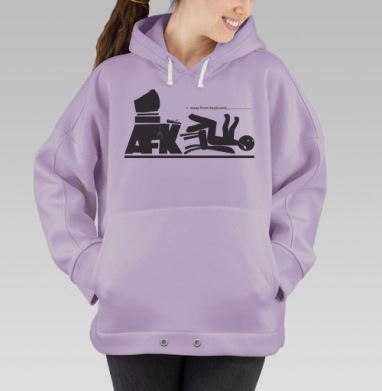 Ill be back / Я вернусь, Hoodie Oversize Fiolet