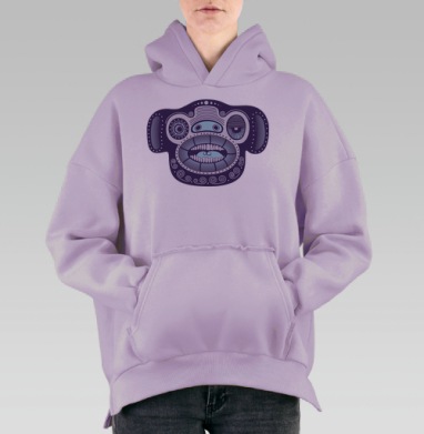 INOmakaka, Hoodie Oversize Fiolet, утепленная