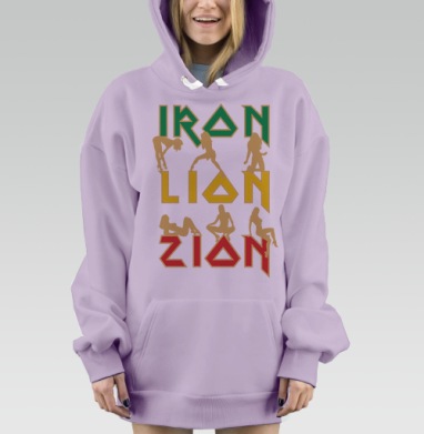 iron lon zion / Железный Лев Сиона, Hoodie Mjhigh Dig Mel, Fiolet, утепленная