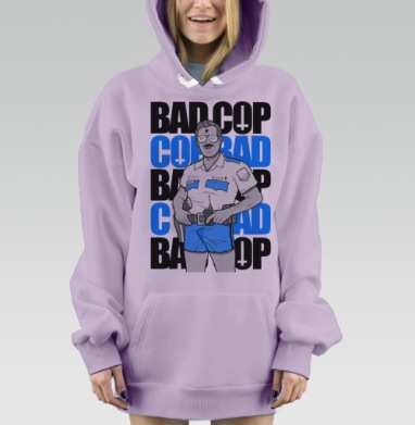 Ироничный принт Bad Cop McLOVIN в стиле комикс-арт - Магазин футболок Yumi - Дизайнерские принты