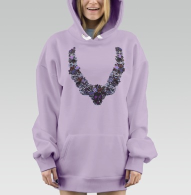 Колье, Hoodie Mjhigh Dig Mel, Fiolet, утепленная