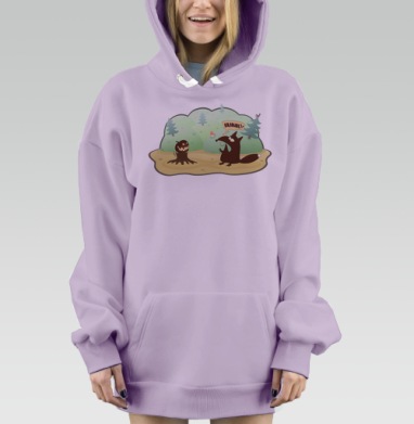 Колобокл, Hoodie Mjhigh Dig Mel, Fiolet, утепленная