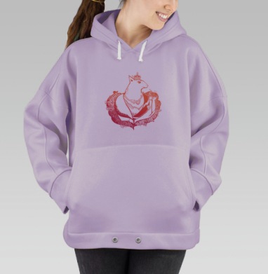 Королева белок, Hoodie Oversize Fiolet