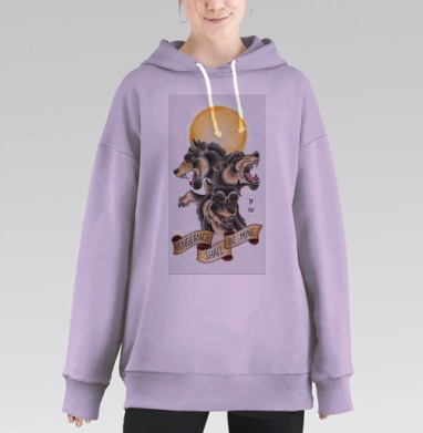 Large_3, Hoodie Long Oversize Fiolet