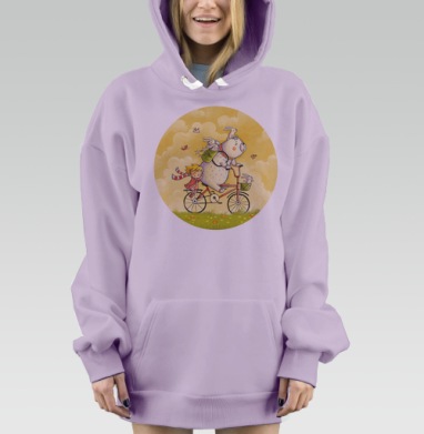 Лето, Hoodie Mjhigh Dig Mel, Fiolet, утепленная