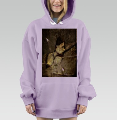 Лицо, Hoodie Mjhigh Dig Mel, Fiolet, утепленная