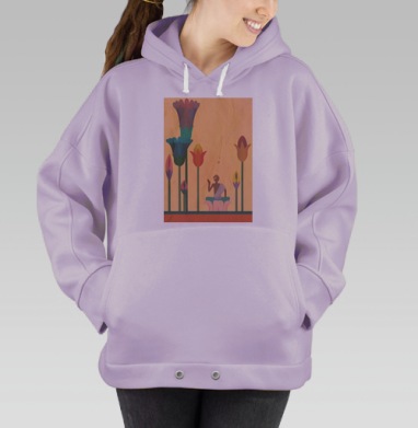 LOTOS / Лотос, Hoodie Oversize Fiolet