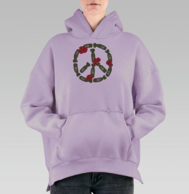 малыш, Hoodie Oversize Fiolet, утепленная