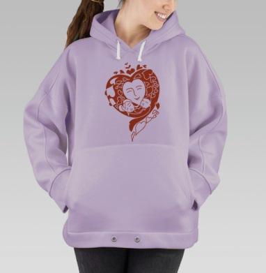 Мамина любовь, Hoodie Oversize Fiolet