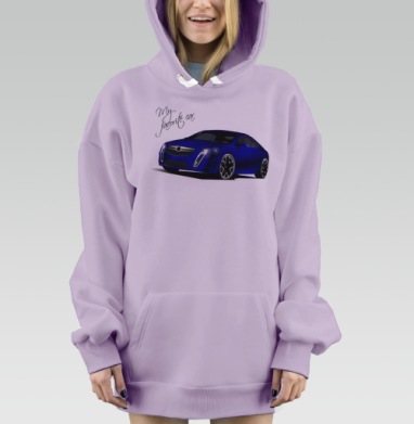 Моё любимое авто, Hoodie Mjhigh Dig Mel, Fiolet, утепленная