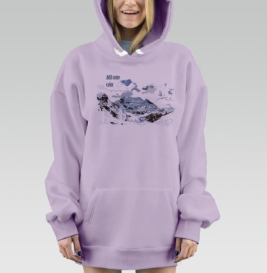 mountain оптом, Hoodie Mjhigh Dig Mel, Fiolet, утепленная