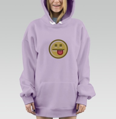 Mr.SMILE / Мистер Смайл, Hoodie Mjhigh Dig Mel, Fiolet, утепленная
