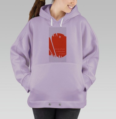 Мы часть природы, Hoodie Oversize Fiolet