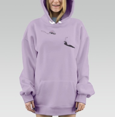 Наблюдение за личностью и внутренним зверем, Hoodie Mjhigh Dig Mel, Fiolet, утепленная