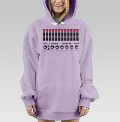 Настройки звукового усилителя гитары экстремальный максимум, Hoodie Mjhigh Dig Mel, Fiolet, утепленная