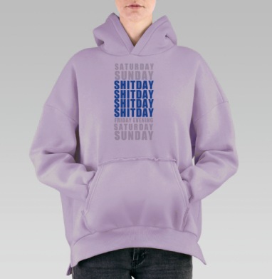 Неделька, Hoodie Oversize Fiolet, утепленная